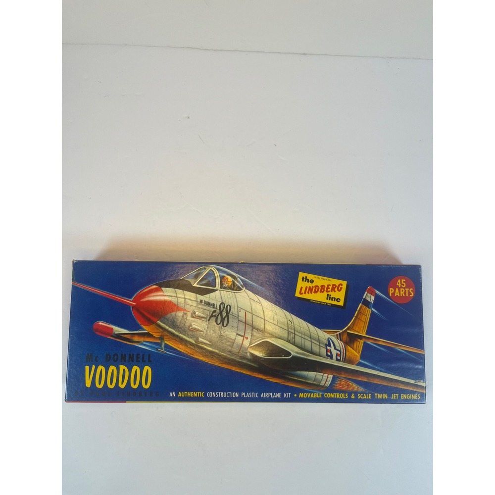 Vintage Lindberg Line McDonnell Voodoo F-88 Plastic Model Airplane Kit 543:98